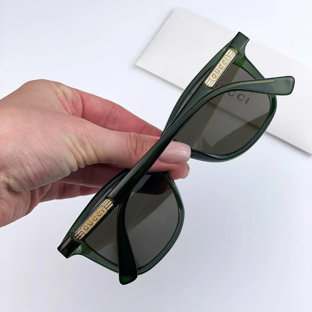 Gucci GG0936S 003 Sunglasses Green Brown Square Men